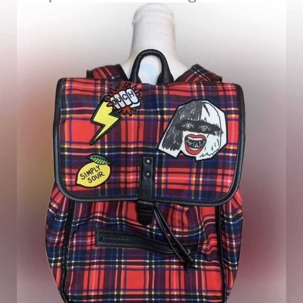 Disney Cruella De Vil Red Plaid Backpack Inspired 2021 film Cruella collectible